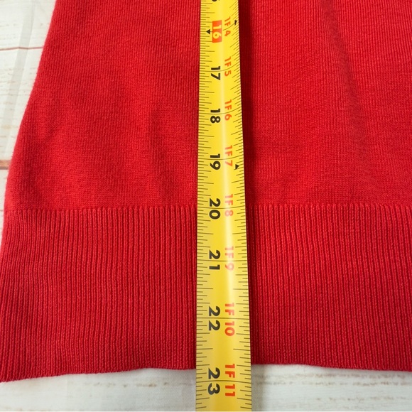 New York & Company NY&C Preppy Red Layered Look Top | Size L (Runs Small) - Picture 4 of 7